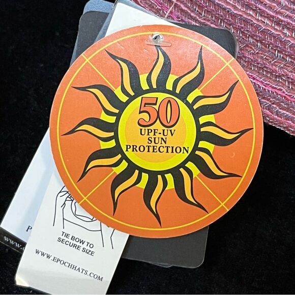 Angela & William New York Pink Straw Hat with 50 UPF Packable & Crushable - Picture 10 of 10